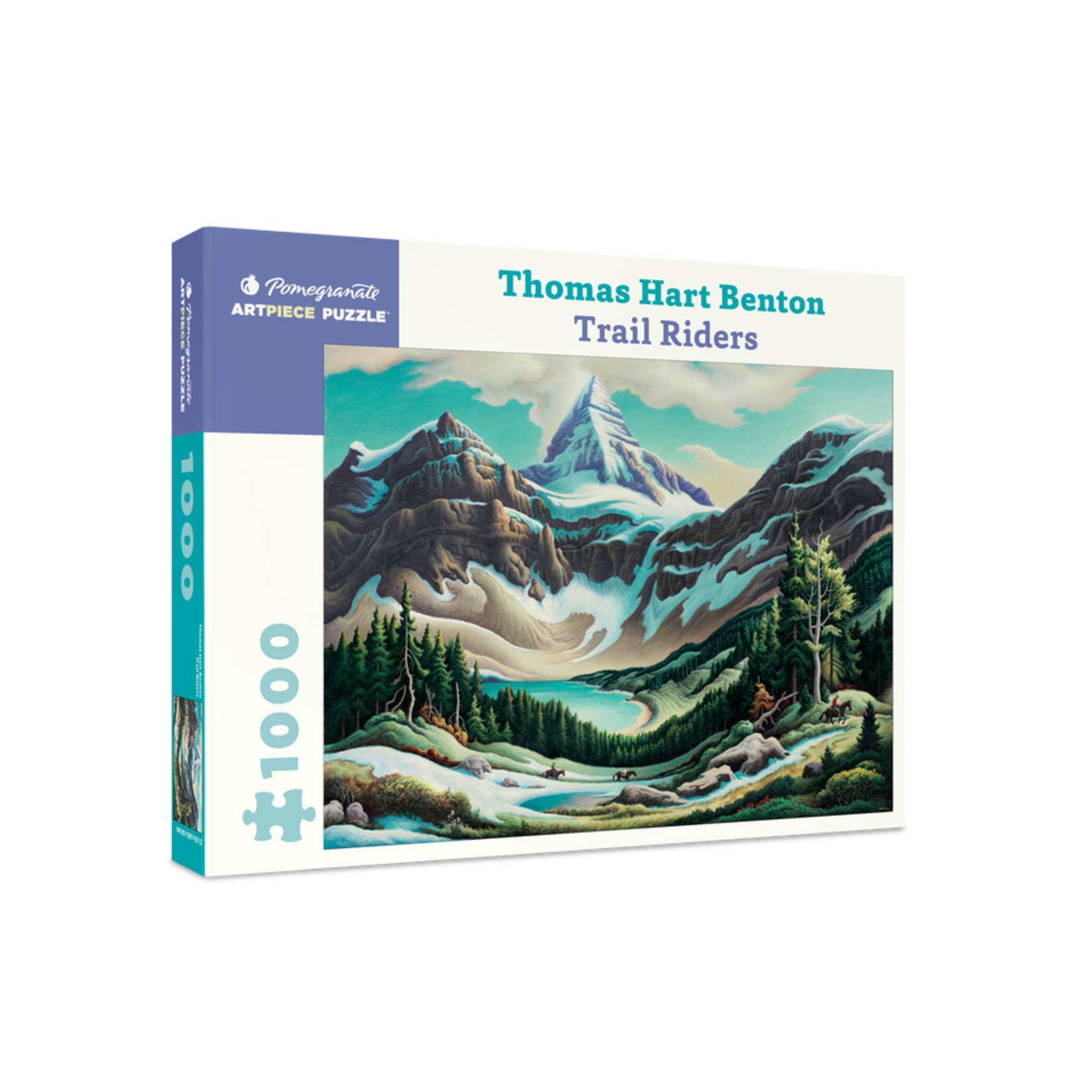 Pomegranate Puzzles Trail Riders, T. H. Benton 1000pc