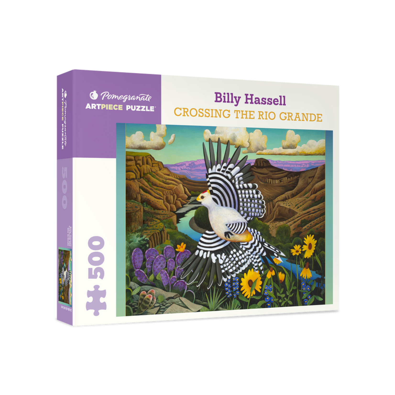 Pomegranate Puzzles Crossing the Rio Grande, Billy Hassell 500pc