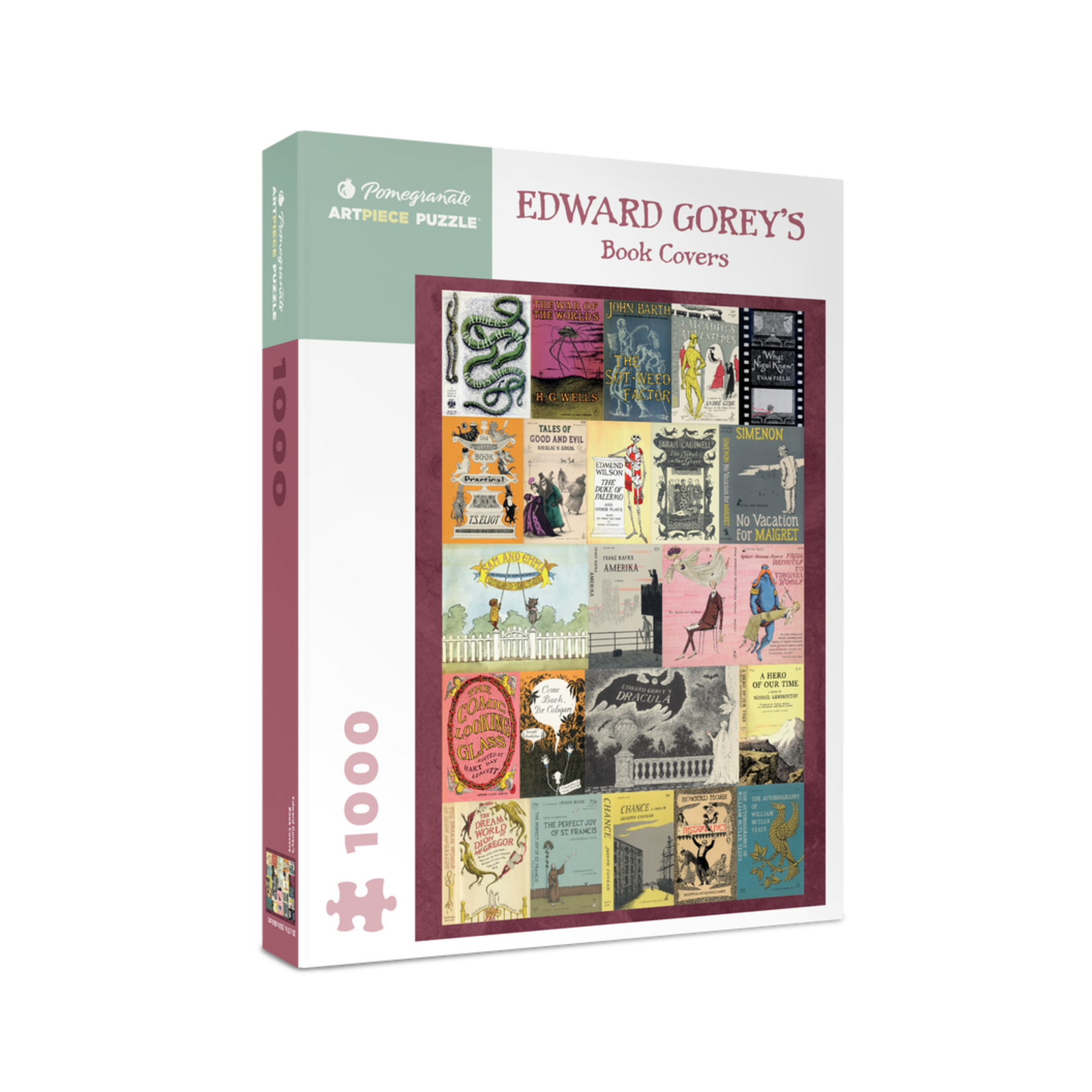 Pomegranate Puzzles Edward Gorey's Book Covers 1000pc