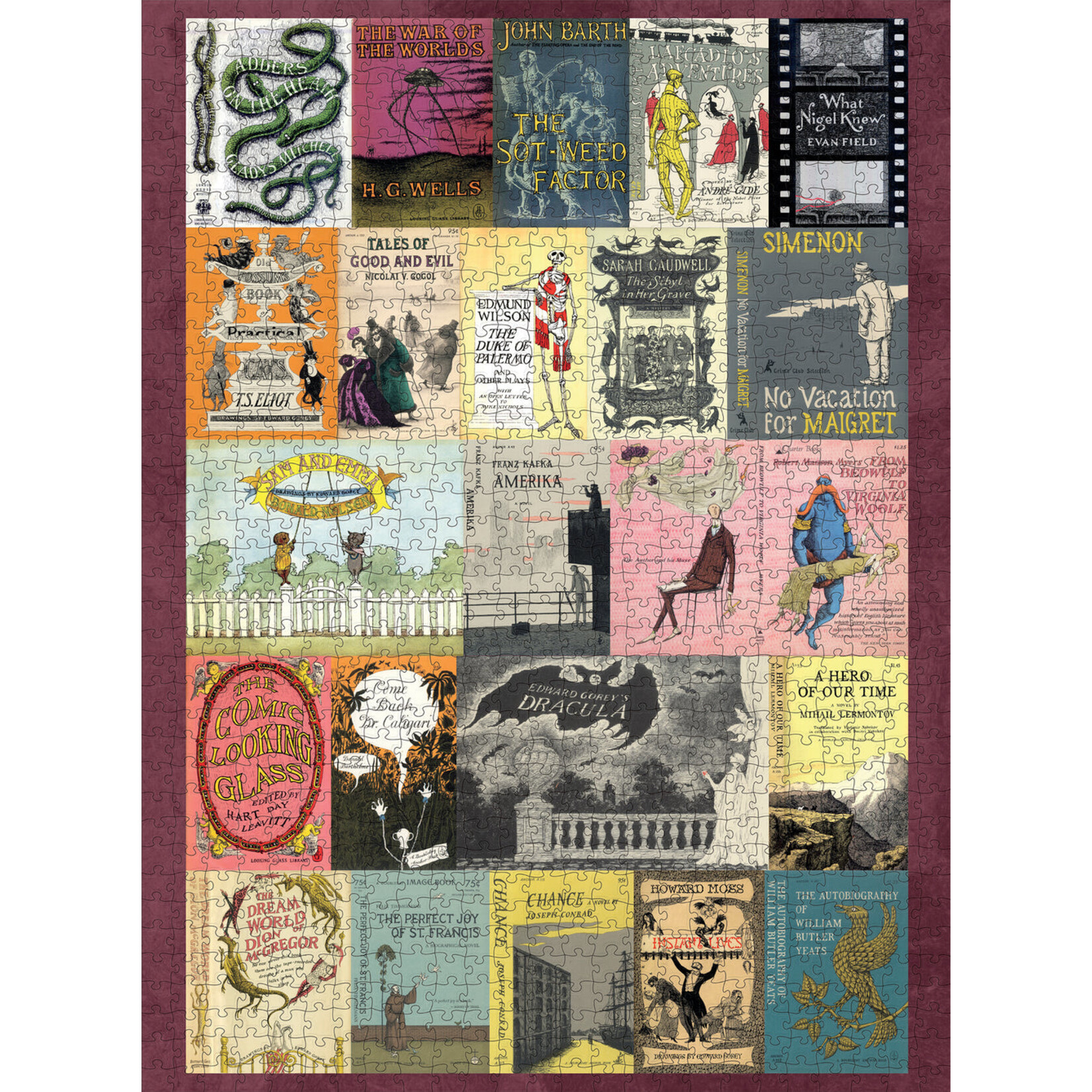 Pomegranate Puzzles Edward Gorey's Book Covers 1000pc