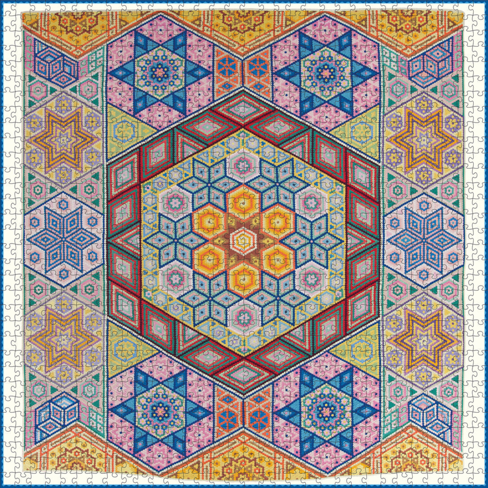 Pomegranate Puzzles Mosaic Quilt 1000pc