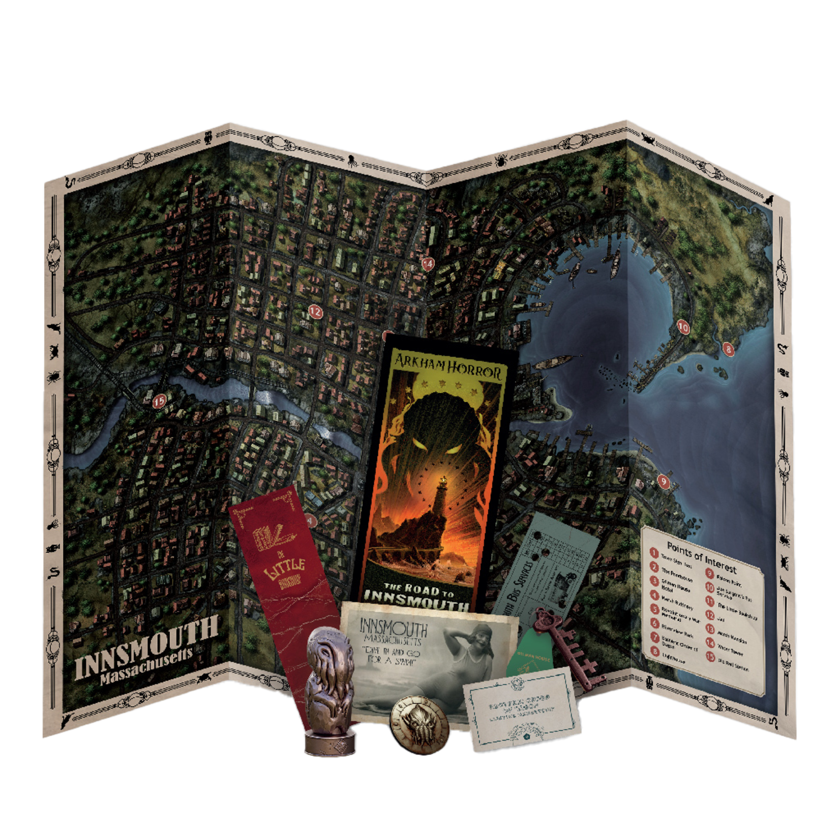 Fantasy Flight Games Arkham Horror: The Road to Innsmouth - Deluxe