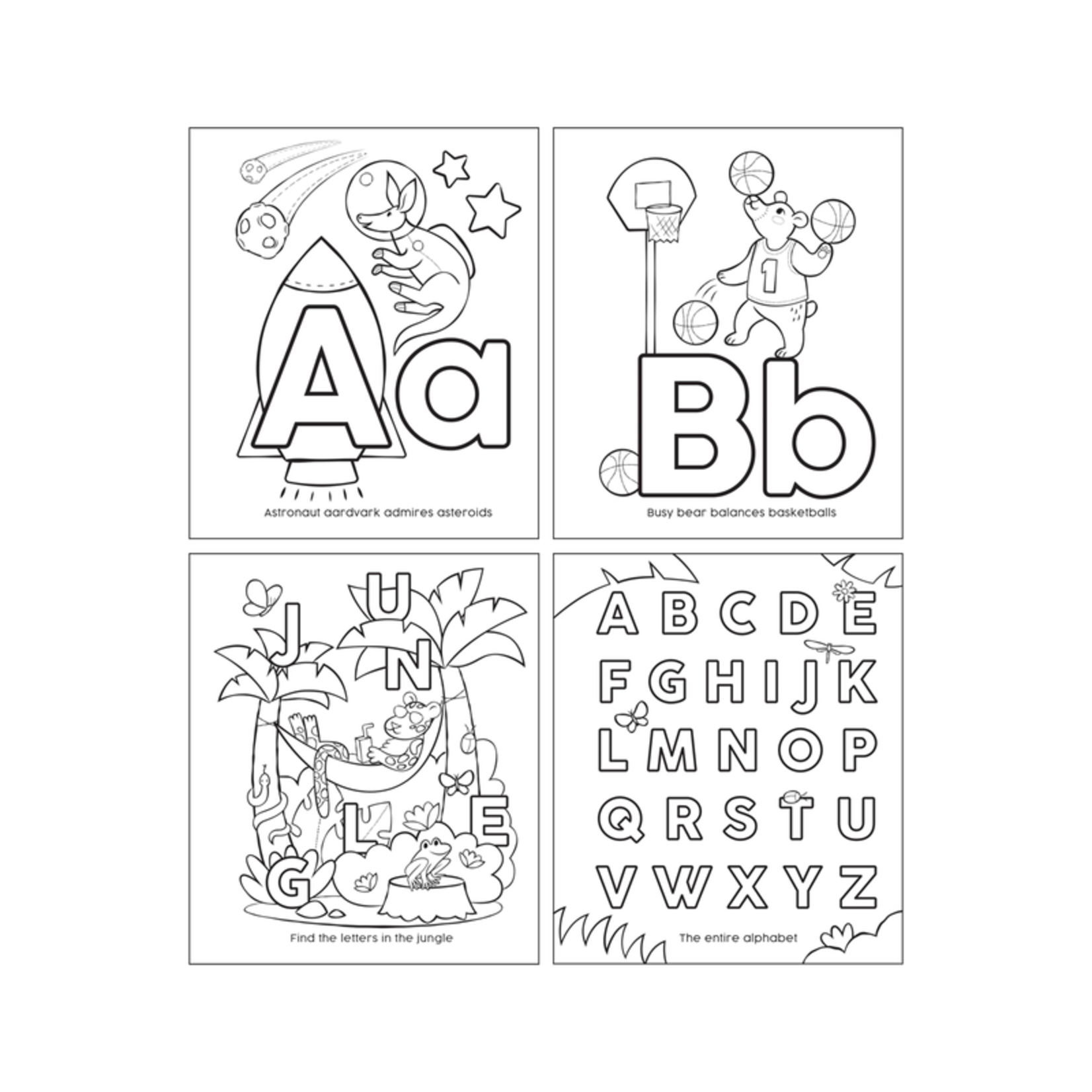 OOLY Coloring Book: ABC Amazing Animals