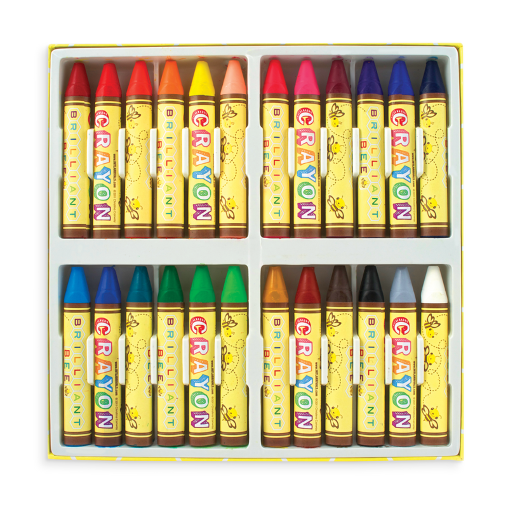 OOLY Brilliant Bee Crayons (Set of 24)