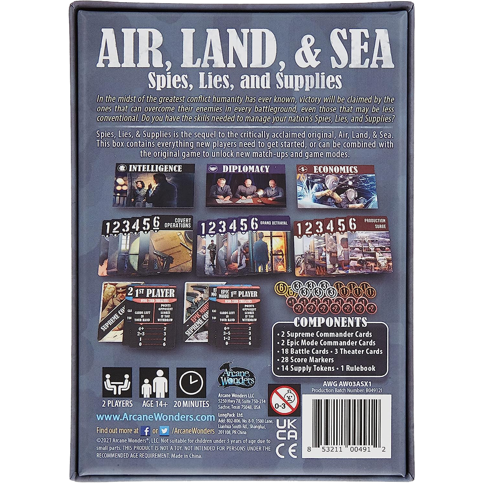 Arcane Wonders Air, Land,  & Sea: Spies, Lies, & Supplies