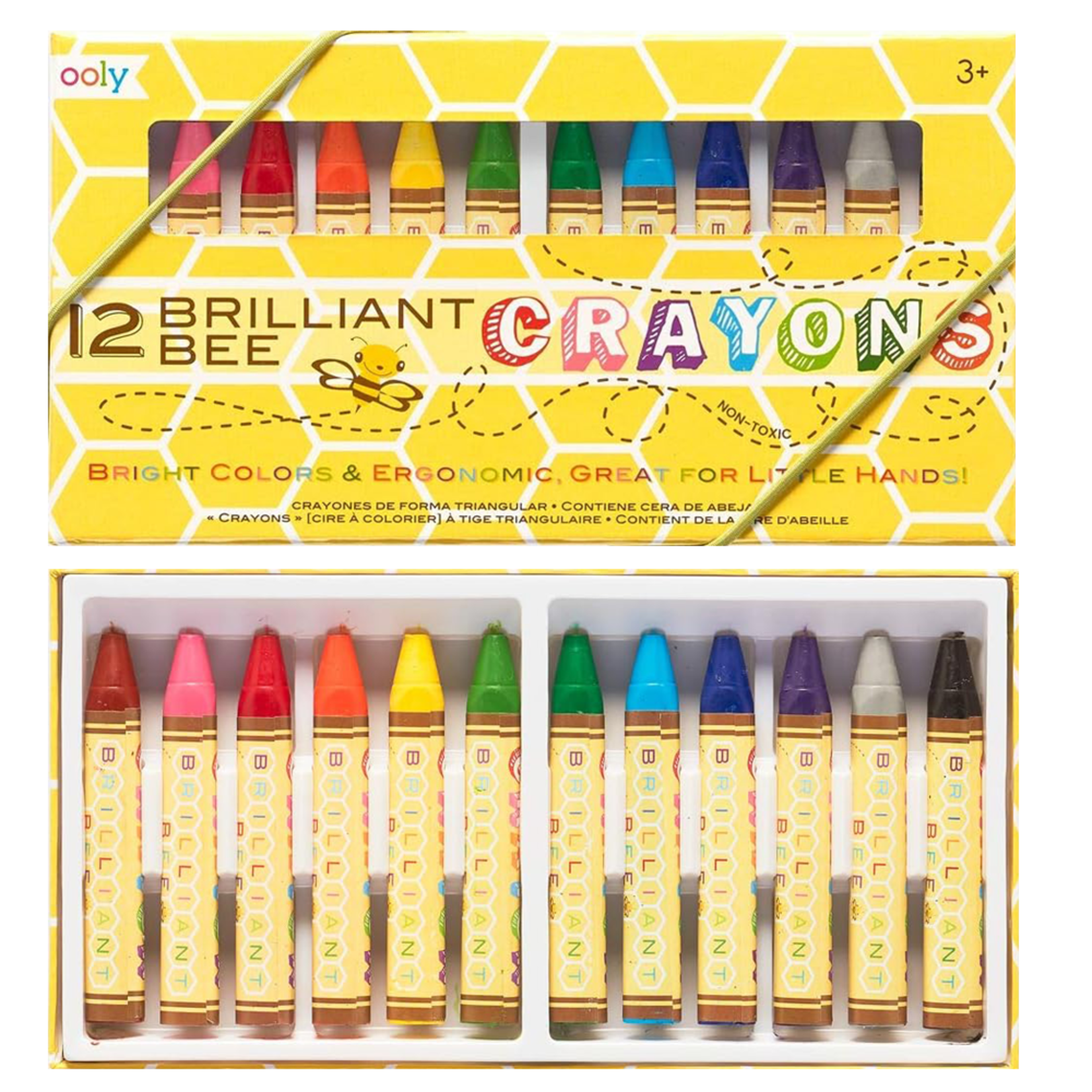 OOLY Brilliant Bee Crayons (Set of 12)