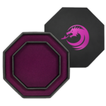 Dice Habit Dice Tray: Hardcase Octagon Black & Purple
