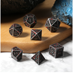 Dice Habit Dice: 7pc Metal & Enamel Blood & Iron