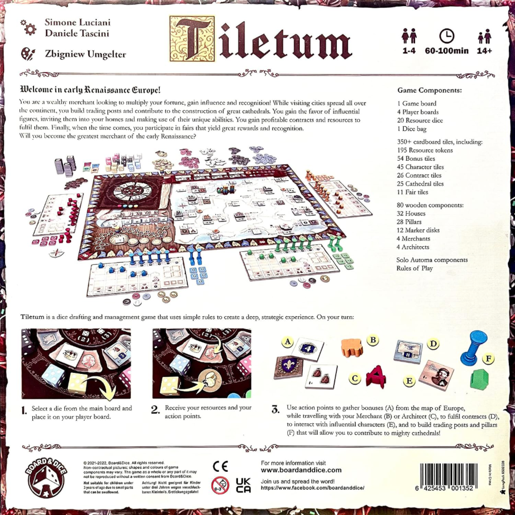 Board & Dice Tiletum
