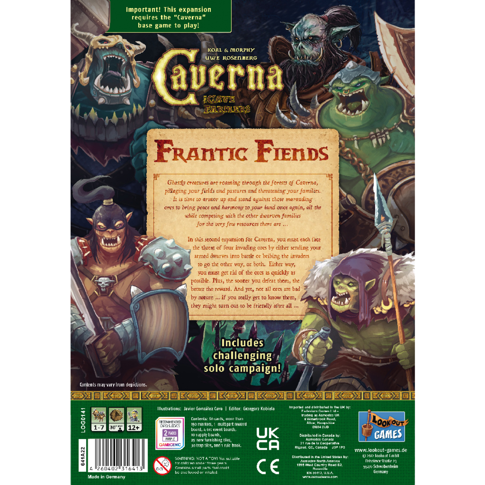 Lookout Games Caverna: The Cave Farmers - Frantic Fiends