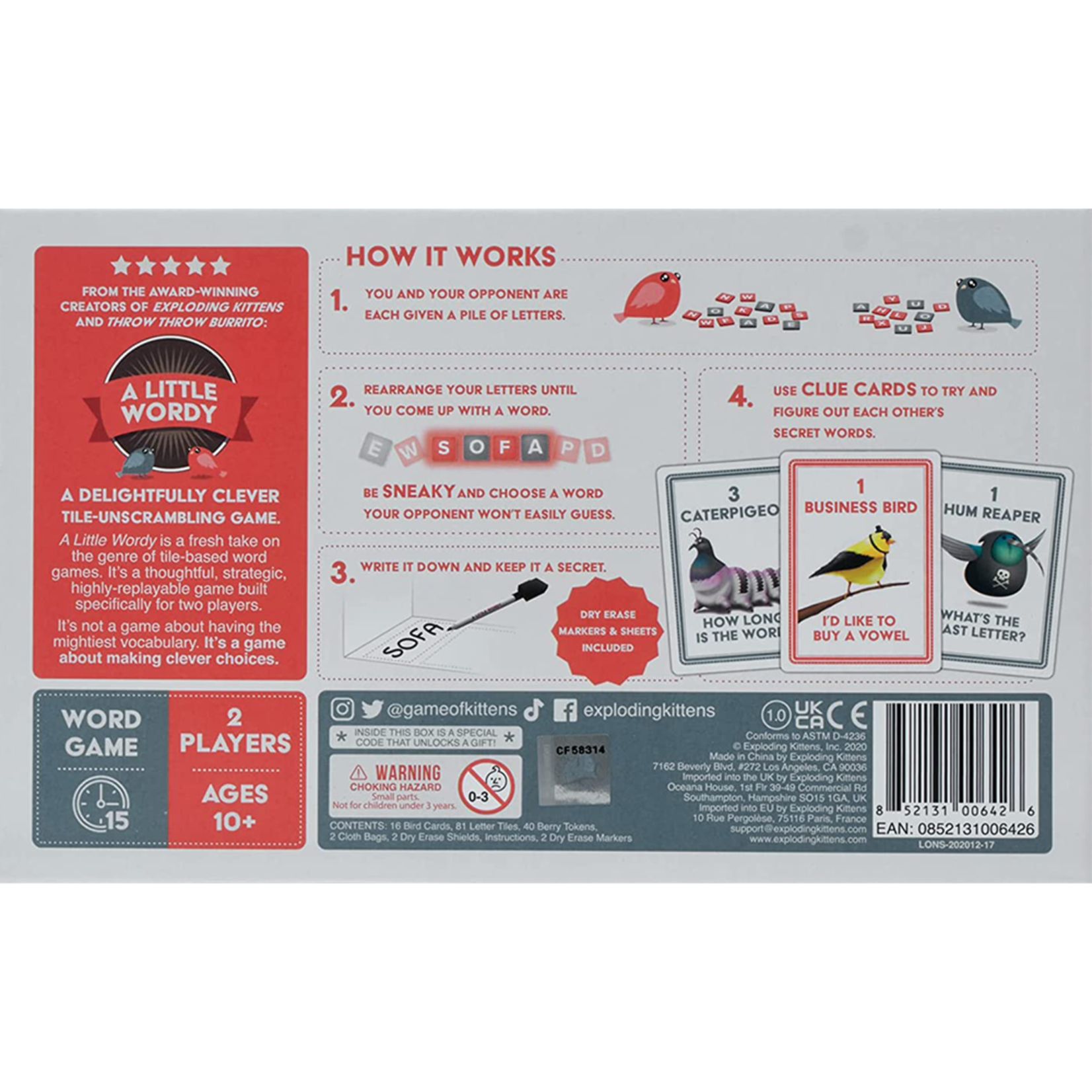 Exploding Kittens A Little Wordy