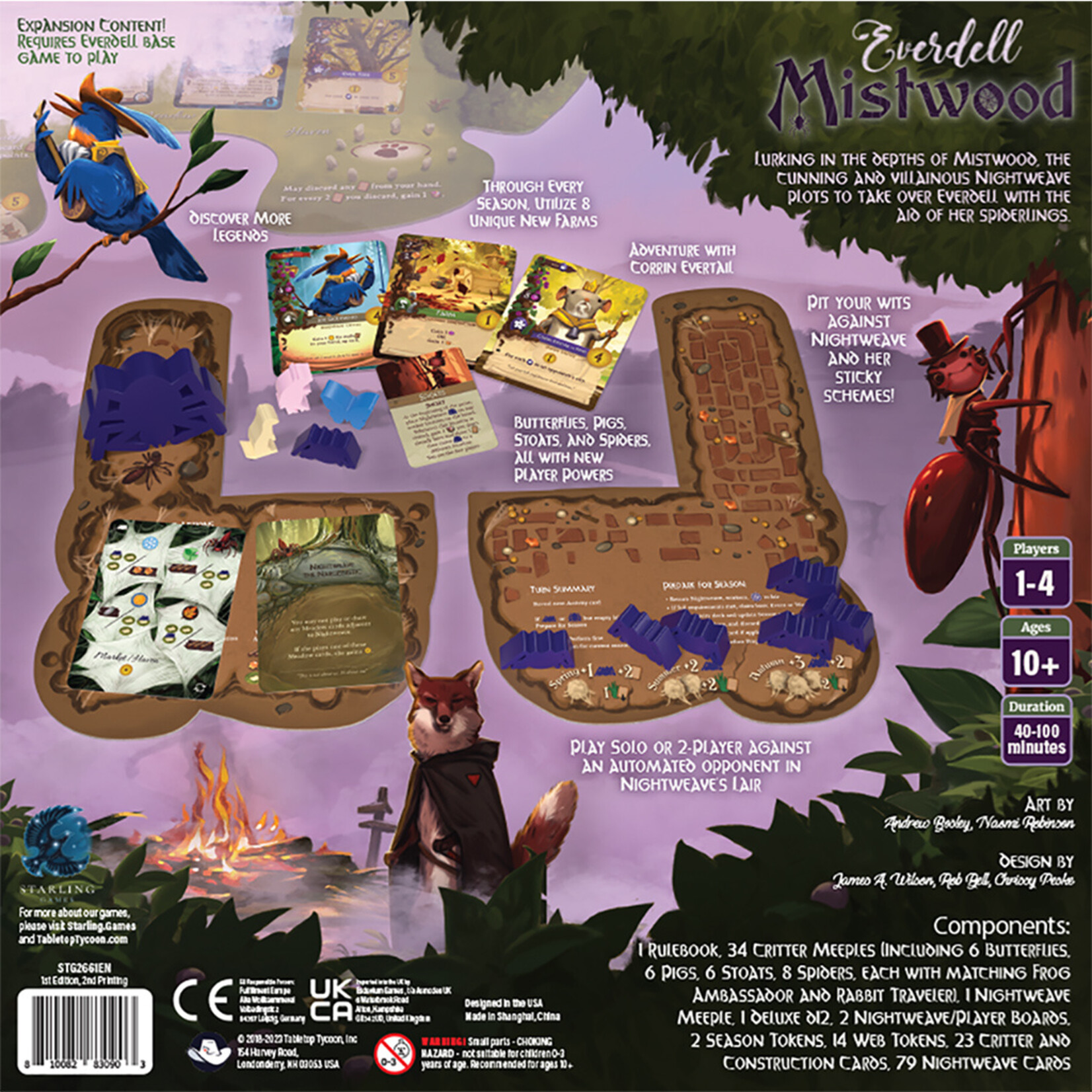 Starling Games Everdell 3rd Ed: Mistwood Exp