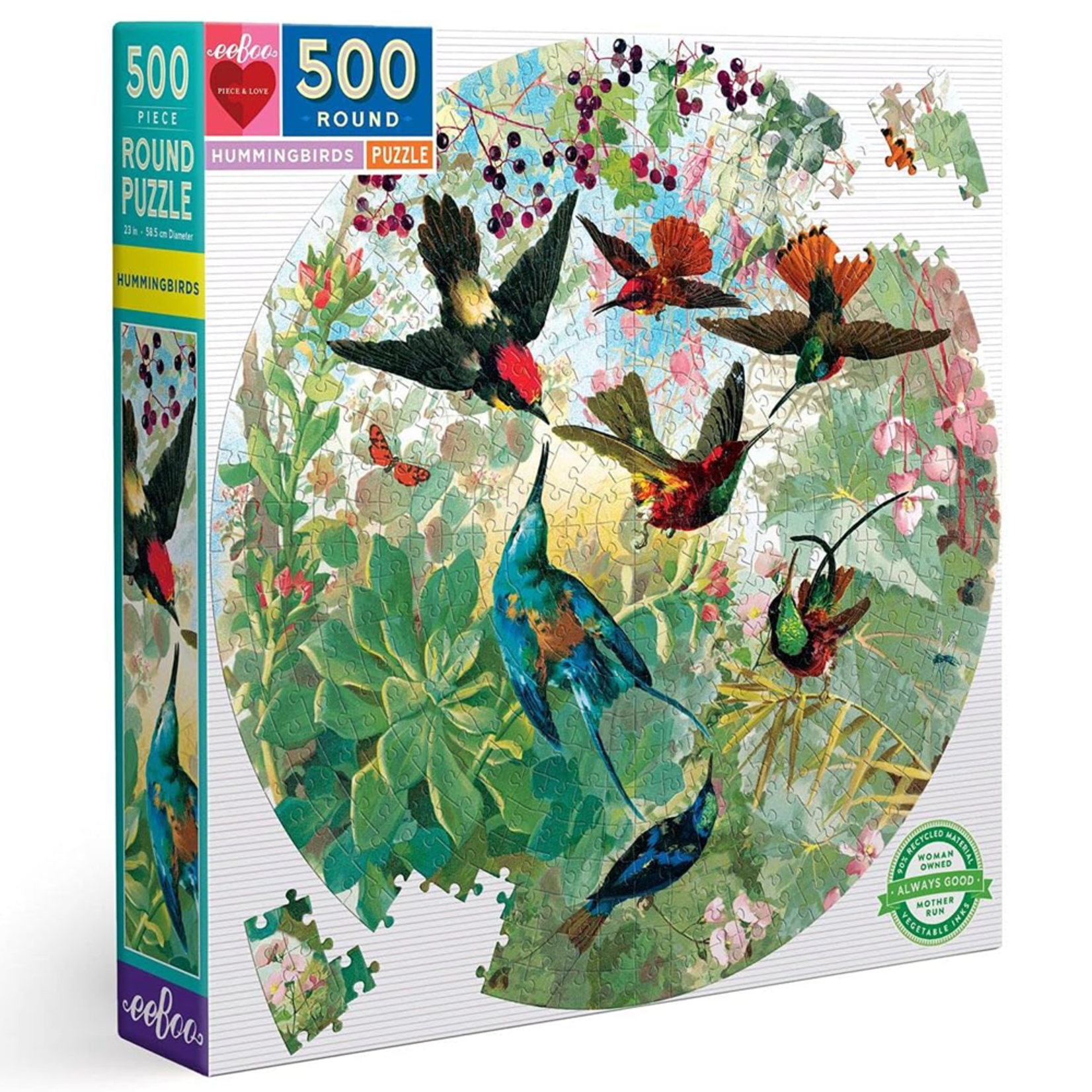 eeBoo Hummingbirds 500pc