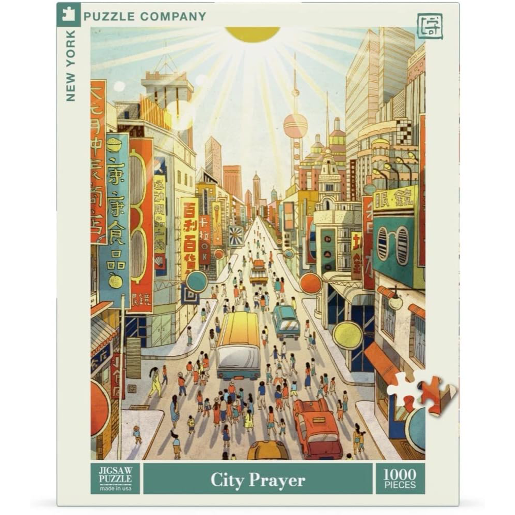 New York Puzzle Co Victo Ngai: City Prayer 1000pc