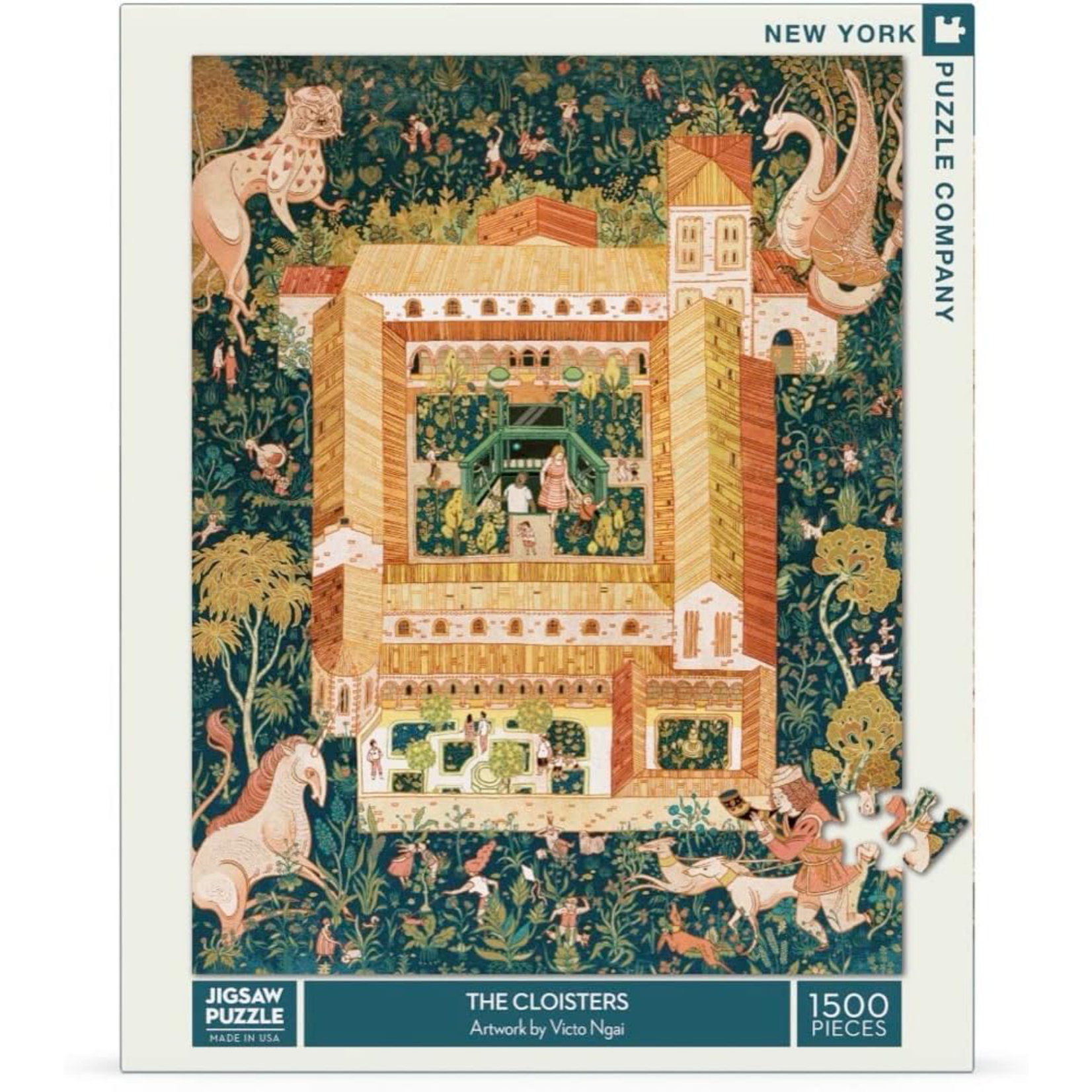 New York Puzzle Co Transit Art: The Cloisters 1500pc