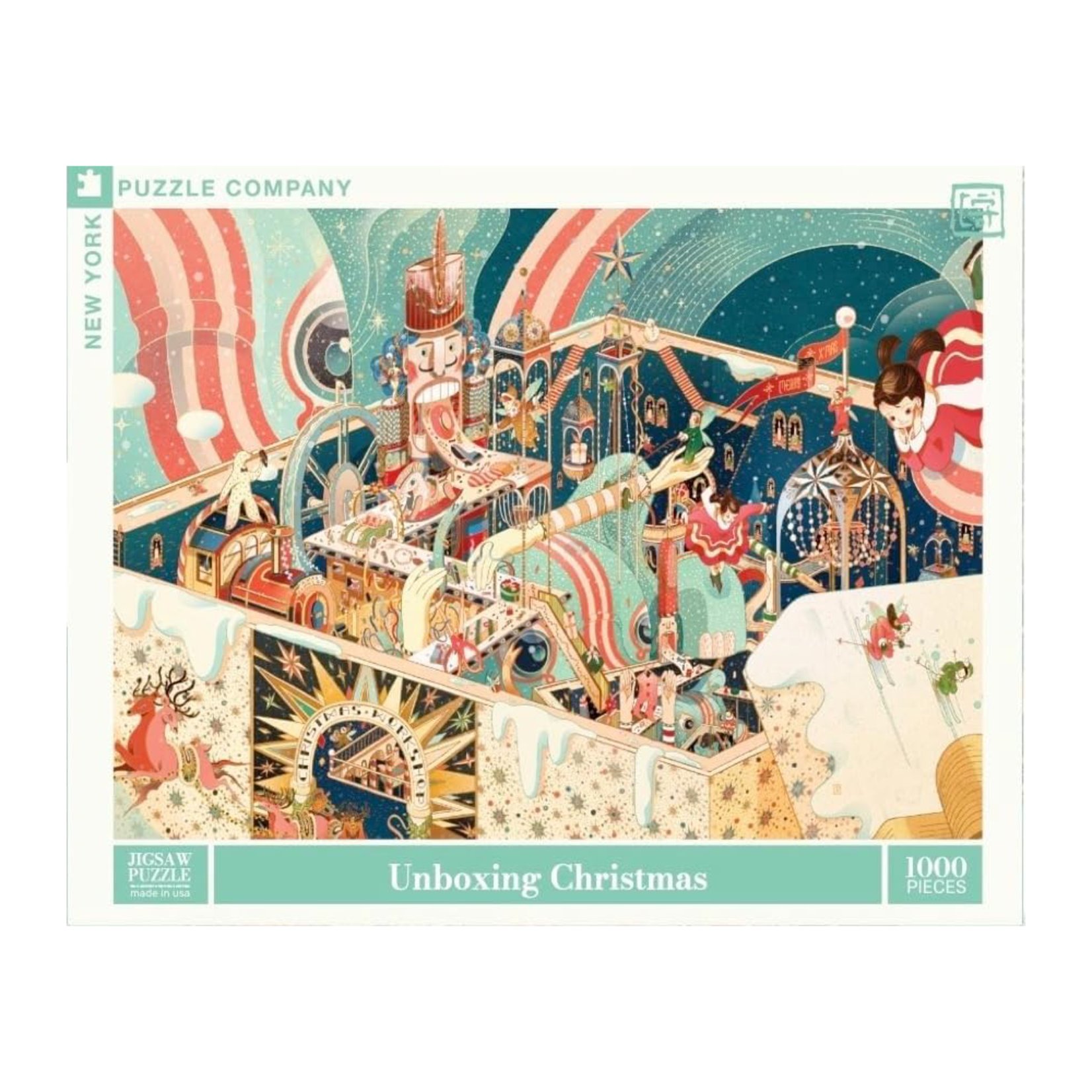 New York Puzzle Co Victo Ngai: Unboxing Christmas 1000pc