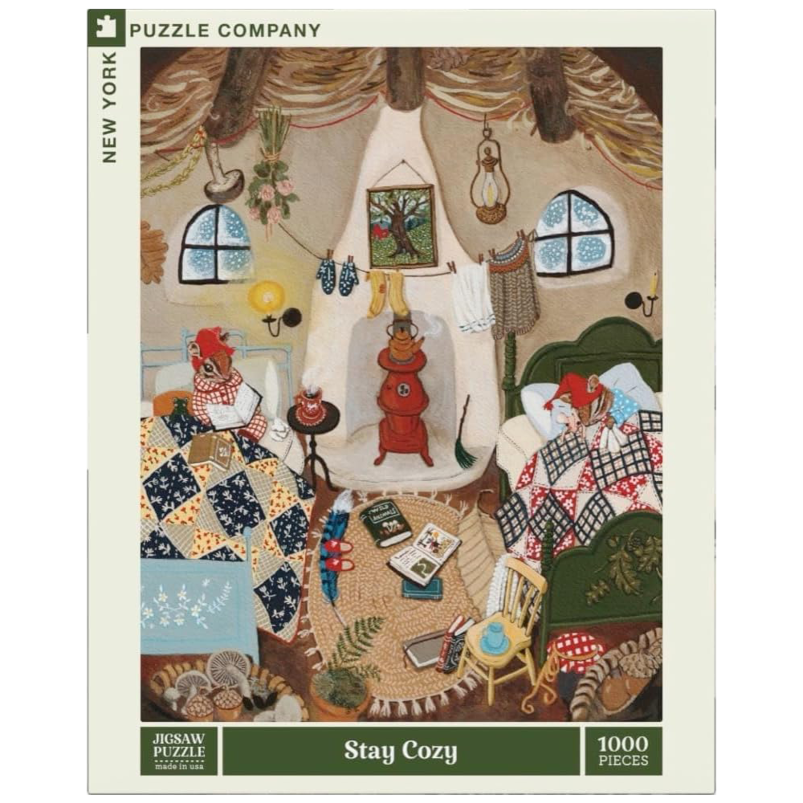 New York Puzzle Co Loré Pemberton: Stay Cozy 1000pc