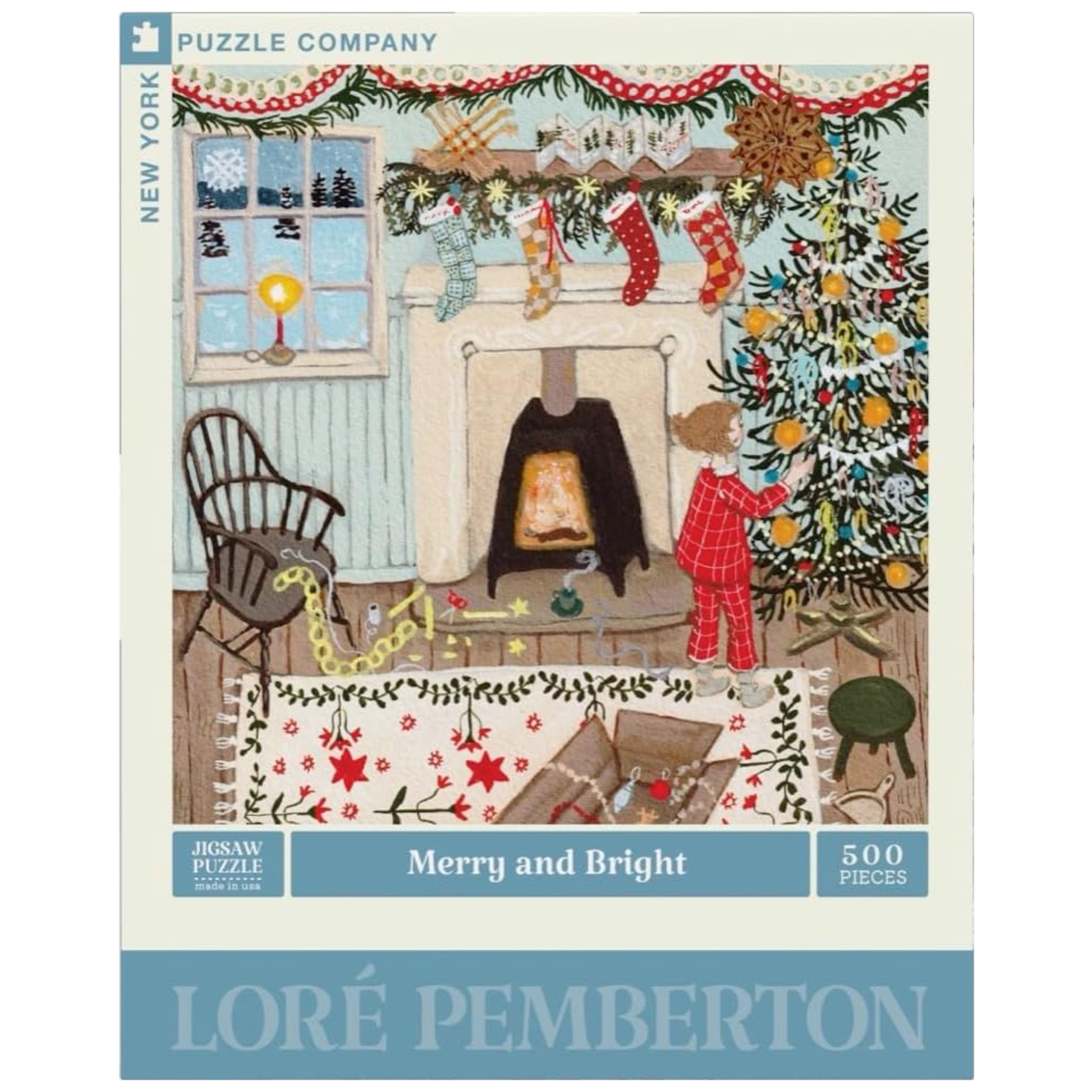 New York Puzzle Co Loré Pemberton: Merry and Bright 500pc