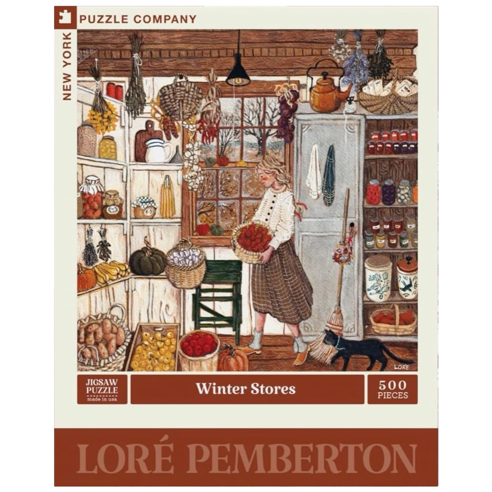 New York Puzzle Co Loré Pemberton: Winter Stores 500pc
