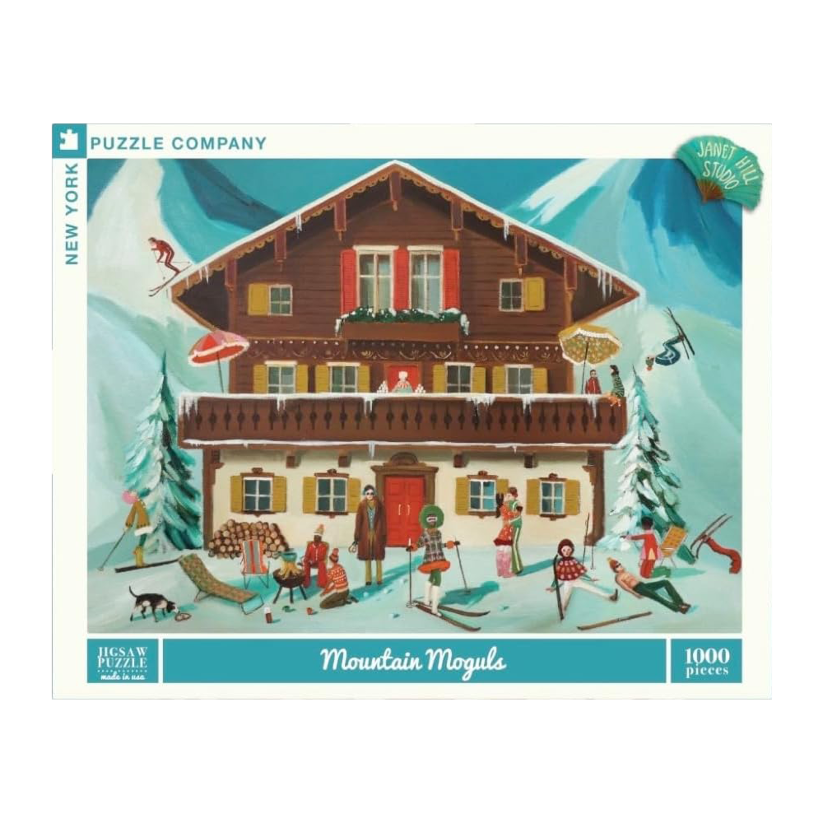 New York Puzzle Co Janet Hill: Mountain Moguls 1000pc