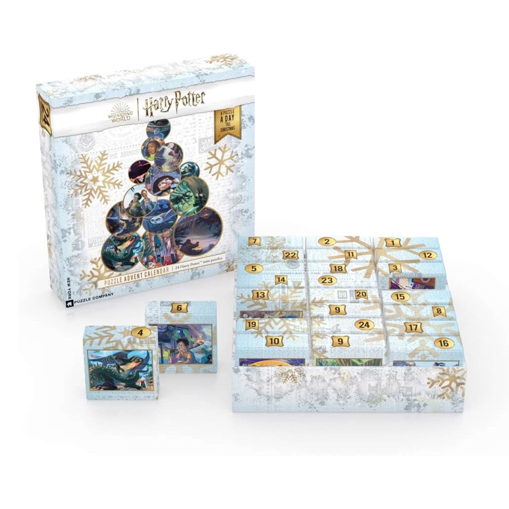 New York Puzzle Co Harry Potter: Advent Calendar 24 x 100pc