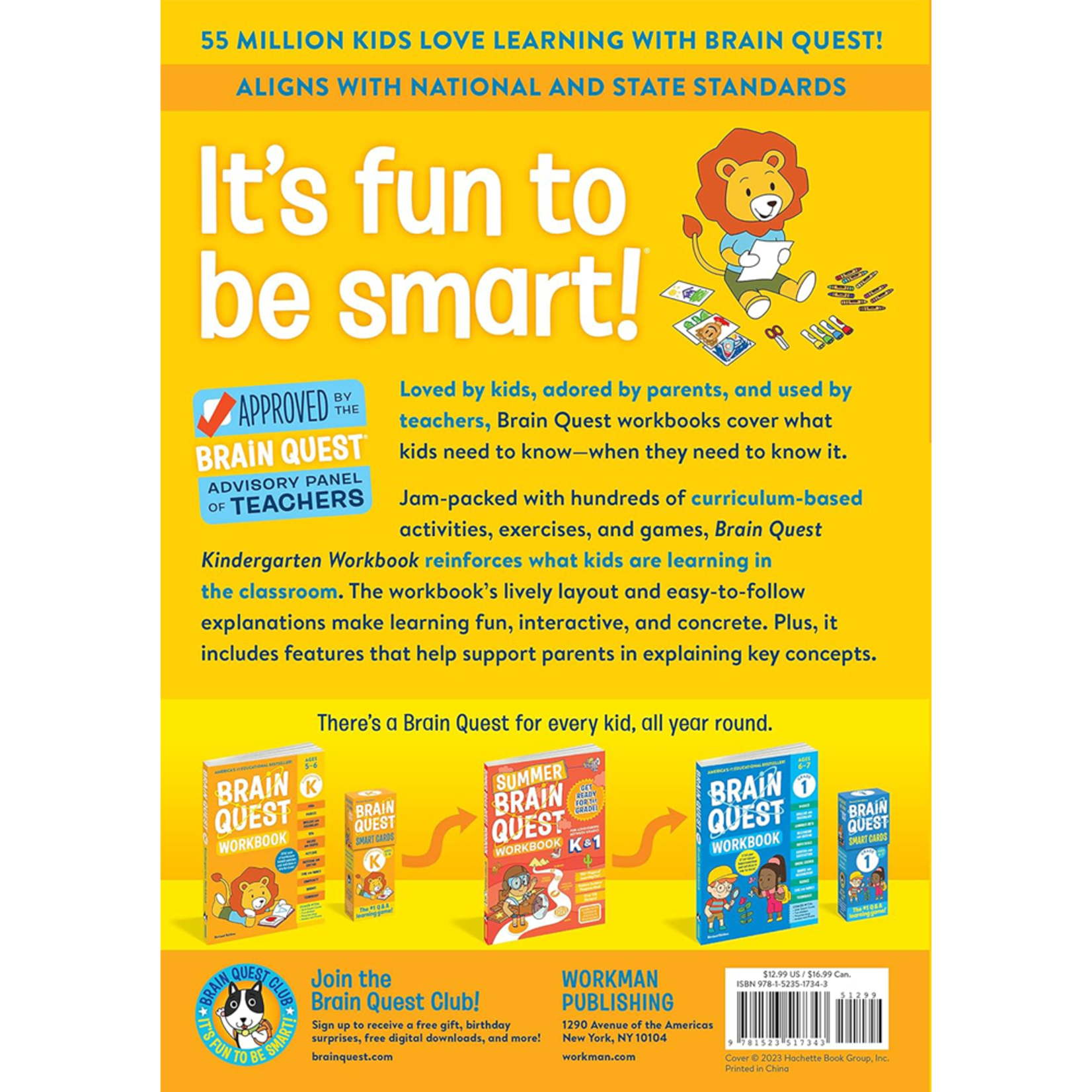 Workman Brain Quest Workbook: Kindergarten