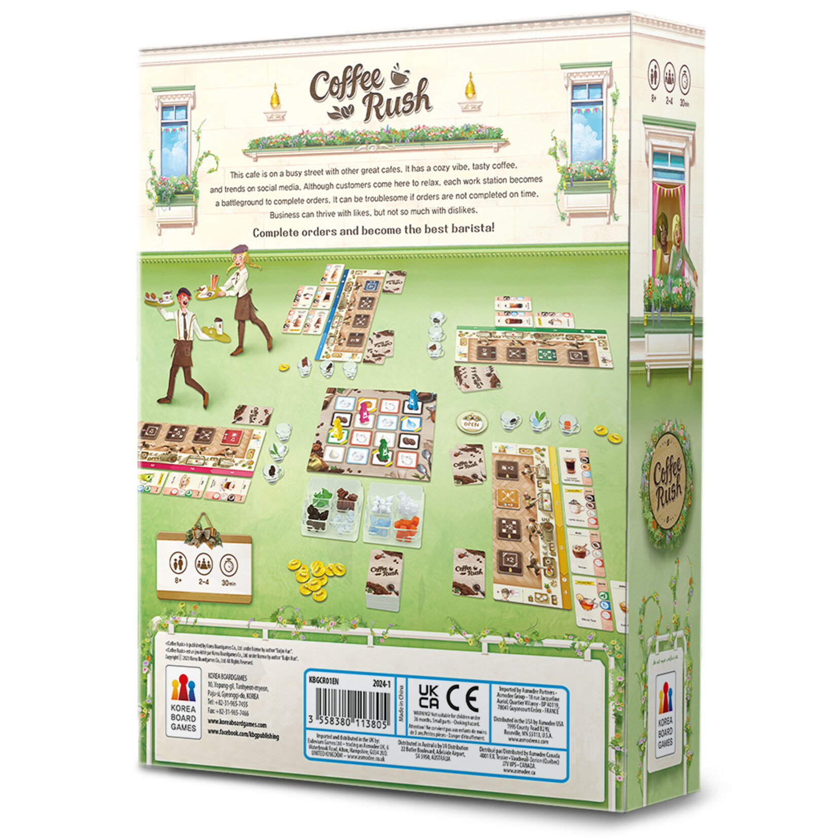 Korea Board Games Coffee Rush: The Base Game