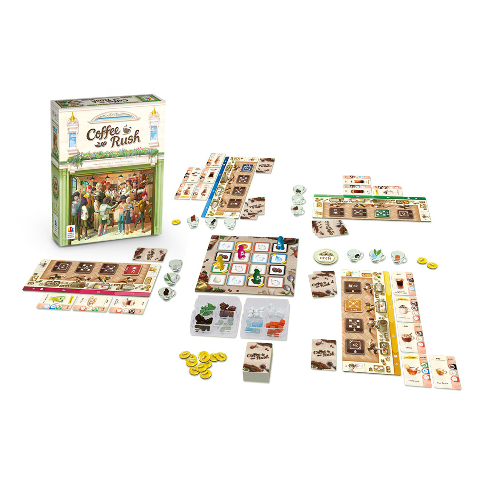 Korea Board Games Coffee Rush: The Base Game