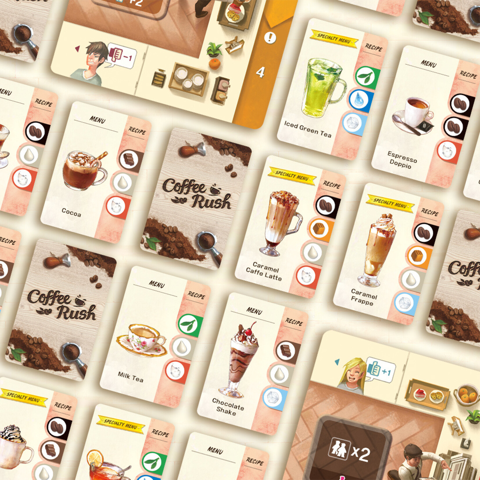 Korea Board Games Coffee Rush: The Base Game