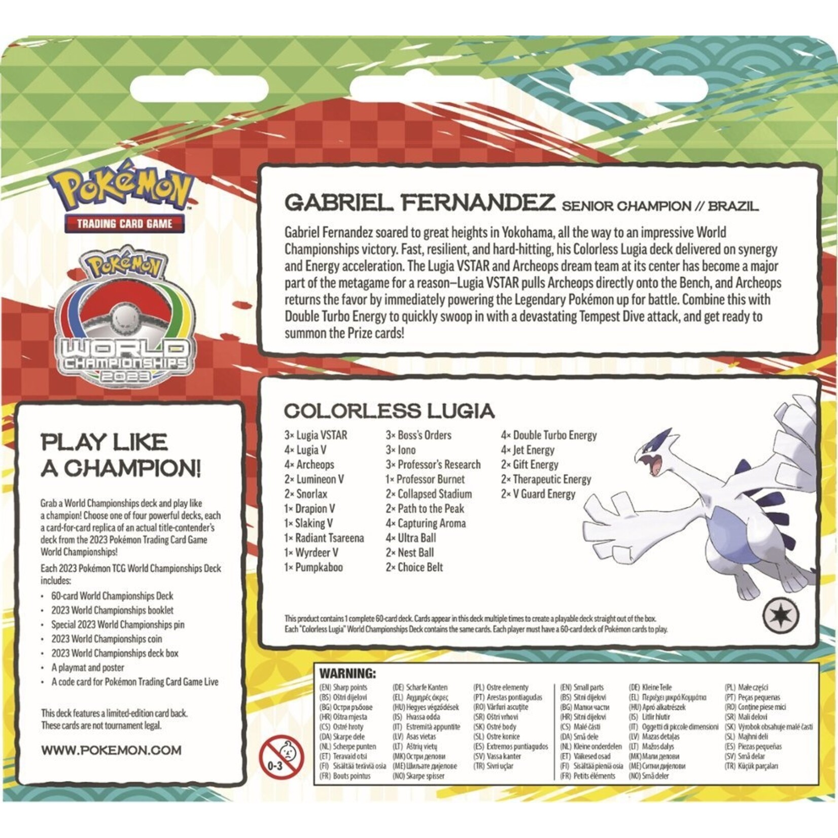 Pokemon Pokemon: 2023 World Championship Deck - Colorless Lugia
