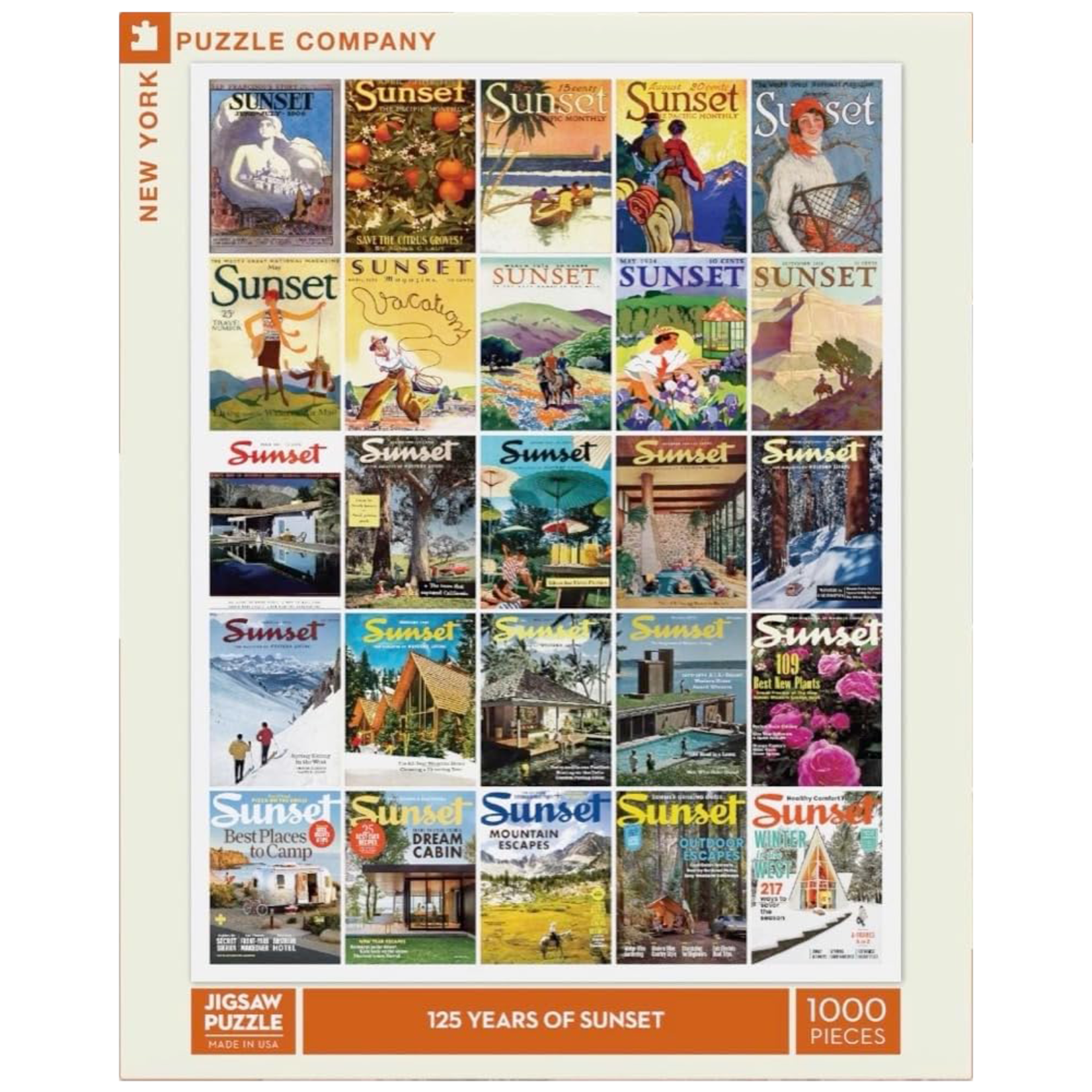 New York Puzzle Co Sunset: 125 Years of Sunset 1000pc