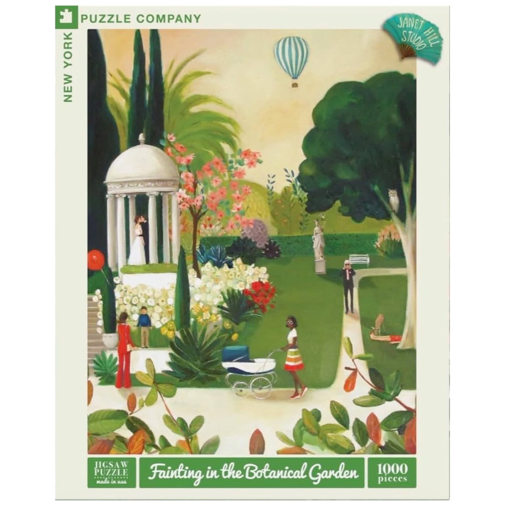 New York Puzzle Co Janet Hill: Fainting in the Botanical Garden 1000pc