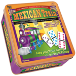 University Games DOMINOES: Mexican Train - Double 12's  (Tin)