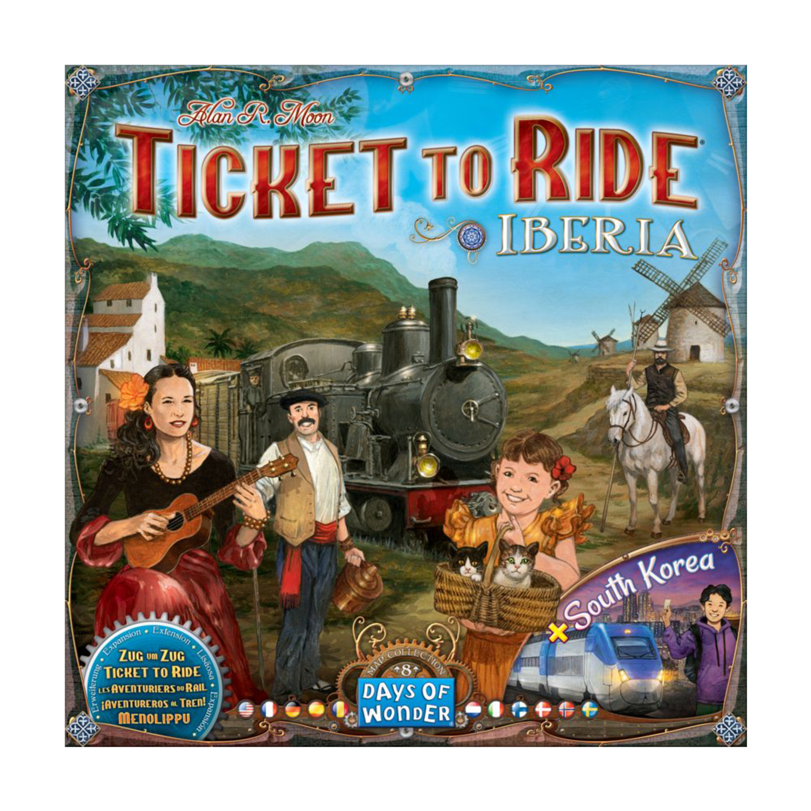 Days of Wonder Ticket to Ride: Iberia & South Korea Map 8 Exp