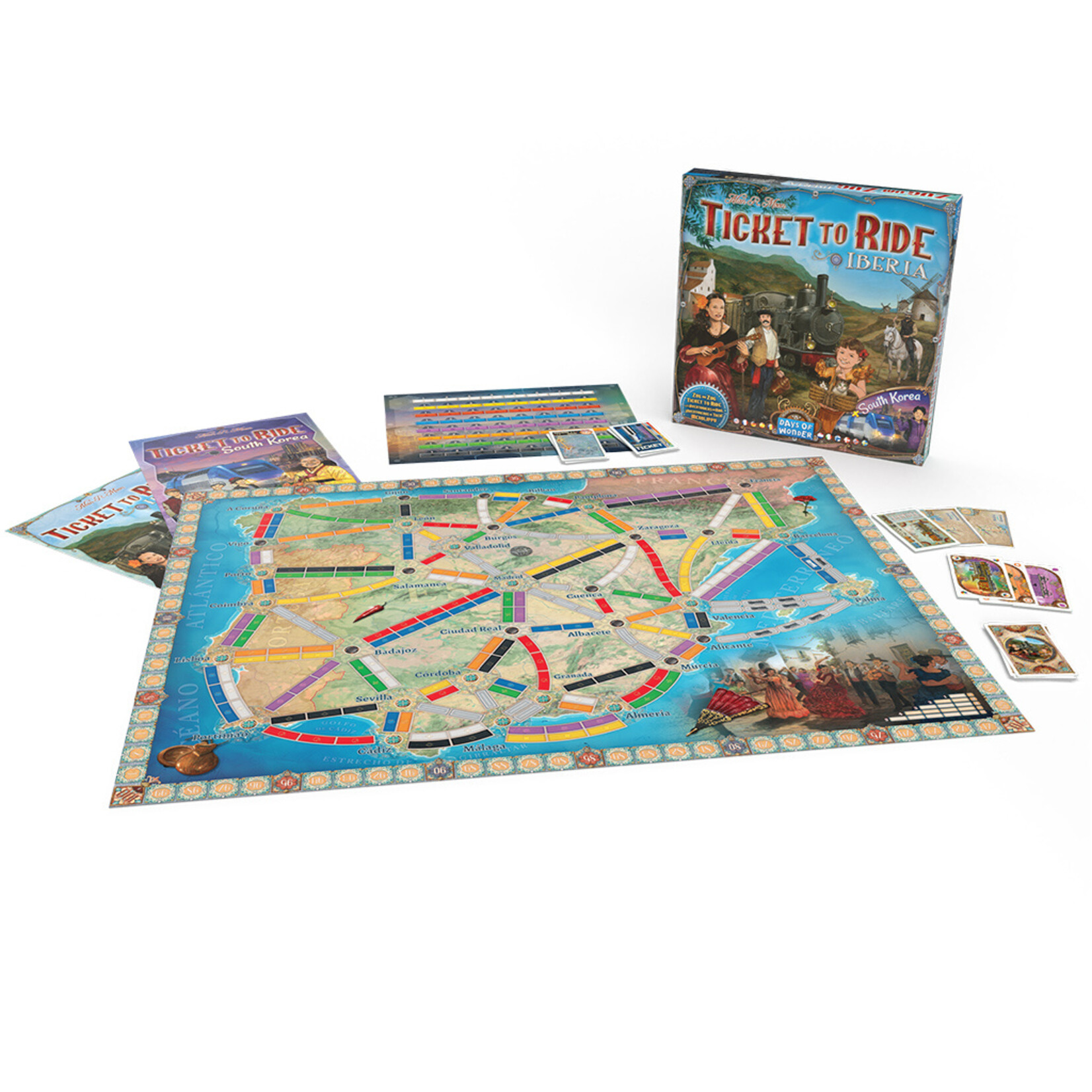 Days of Wonder Ticket to Ride: Iberia & South Korea Map 8 Exp