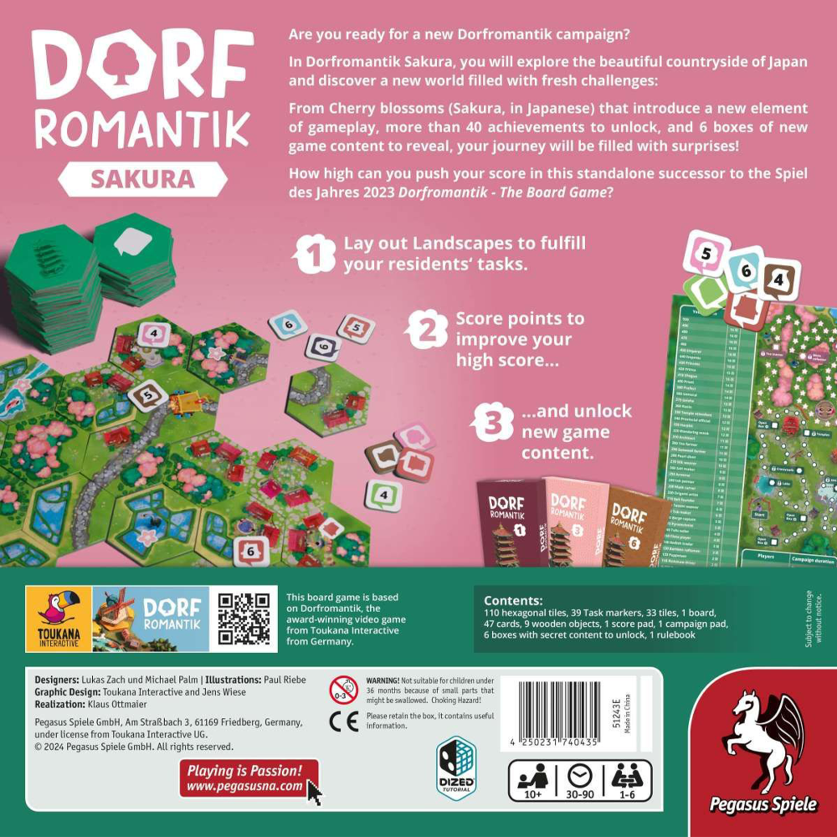 PEGASUS SPIELE Dorfromantik: Sakura