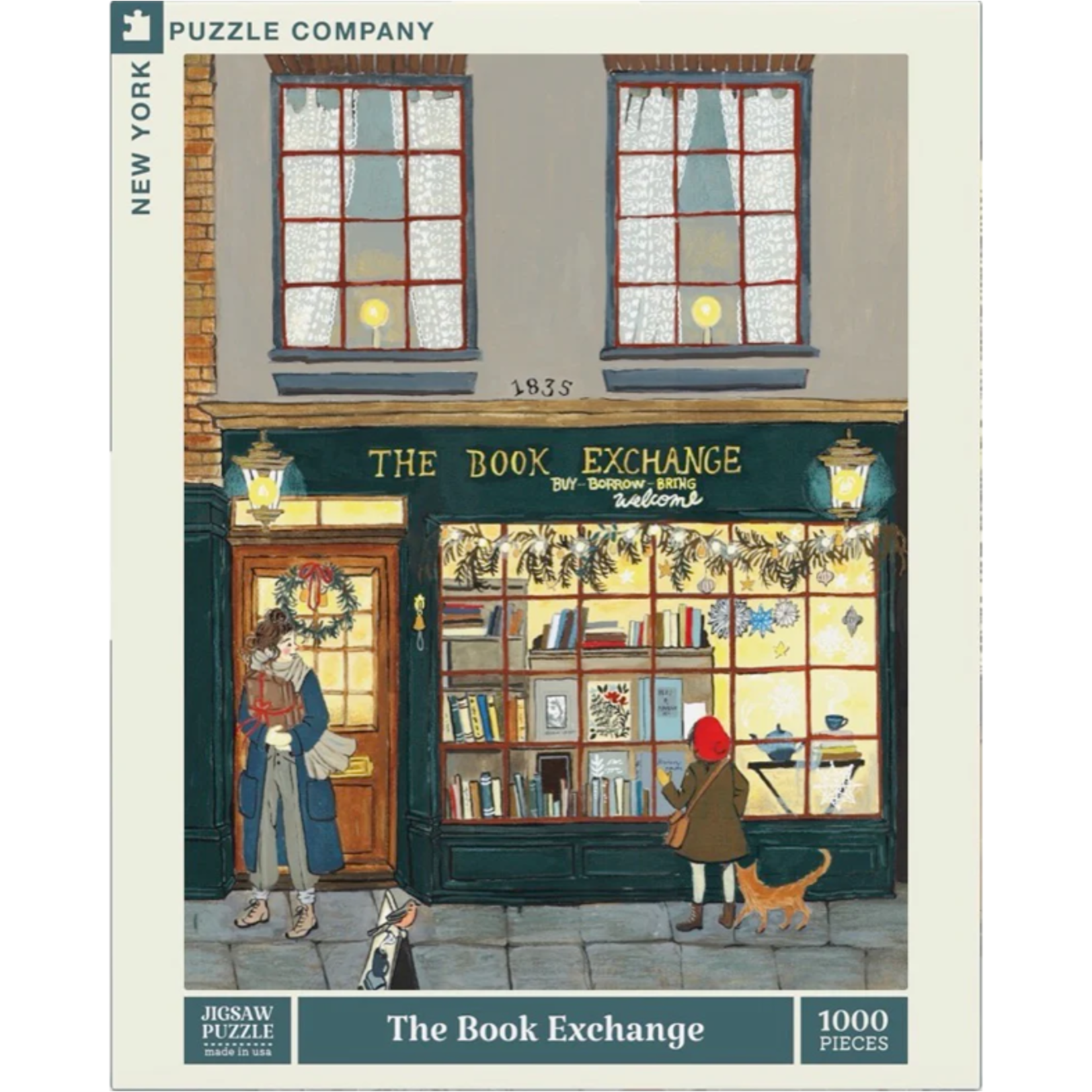 New York Puzzle Co Loré Pemberton: The Book Exchange 1000pc