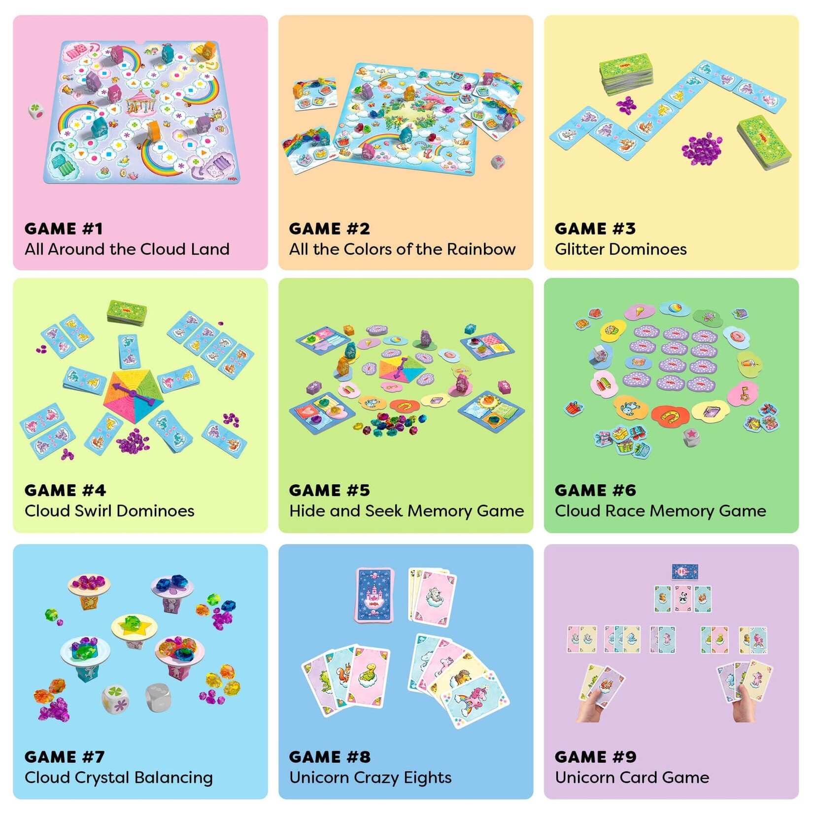 HABA Unicorn Glitterluck: Game Collection