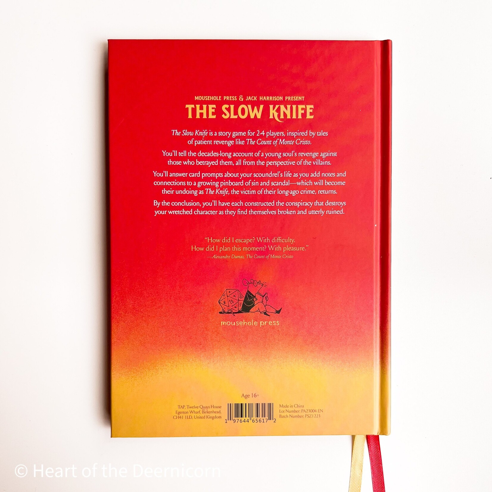 Mousehole Press RPG: The Slow Knife