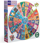 eeBoo Cats of the World Round 500pc