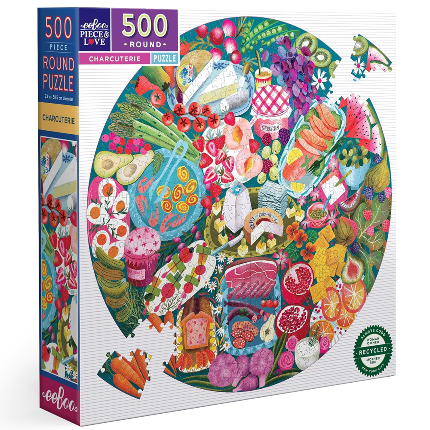 eeBoo Charcuterie Round 500pc