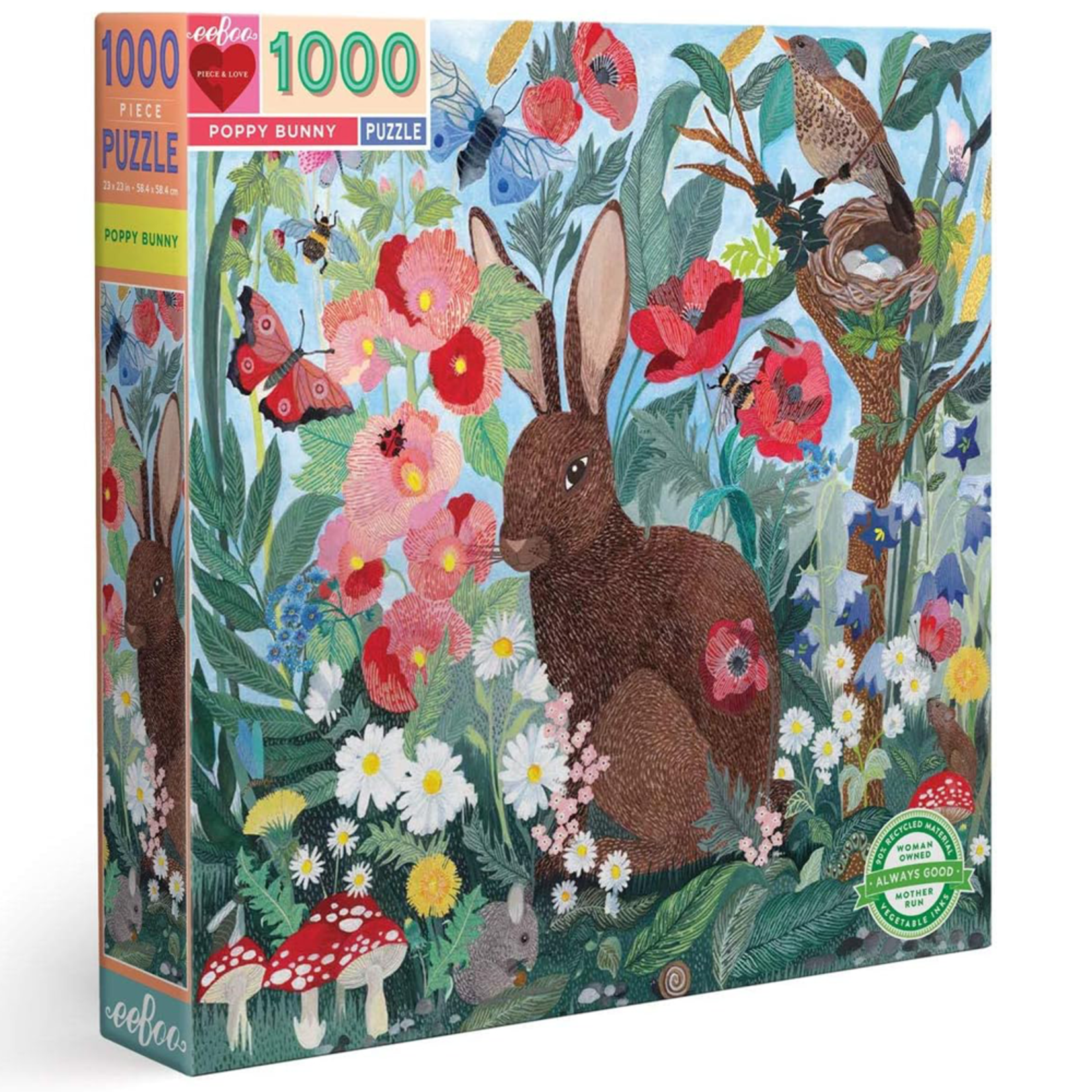 eeBoo Poppy Bunny 1000pc