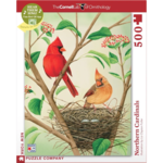 New York Puzzle Co Cornell Lab: Northern Cardinals 500pc