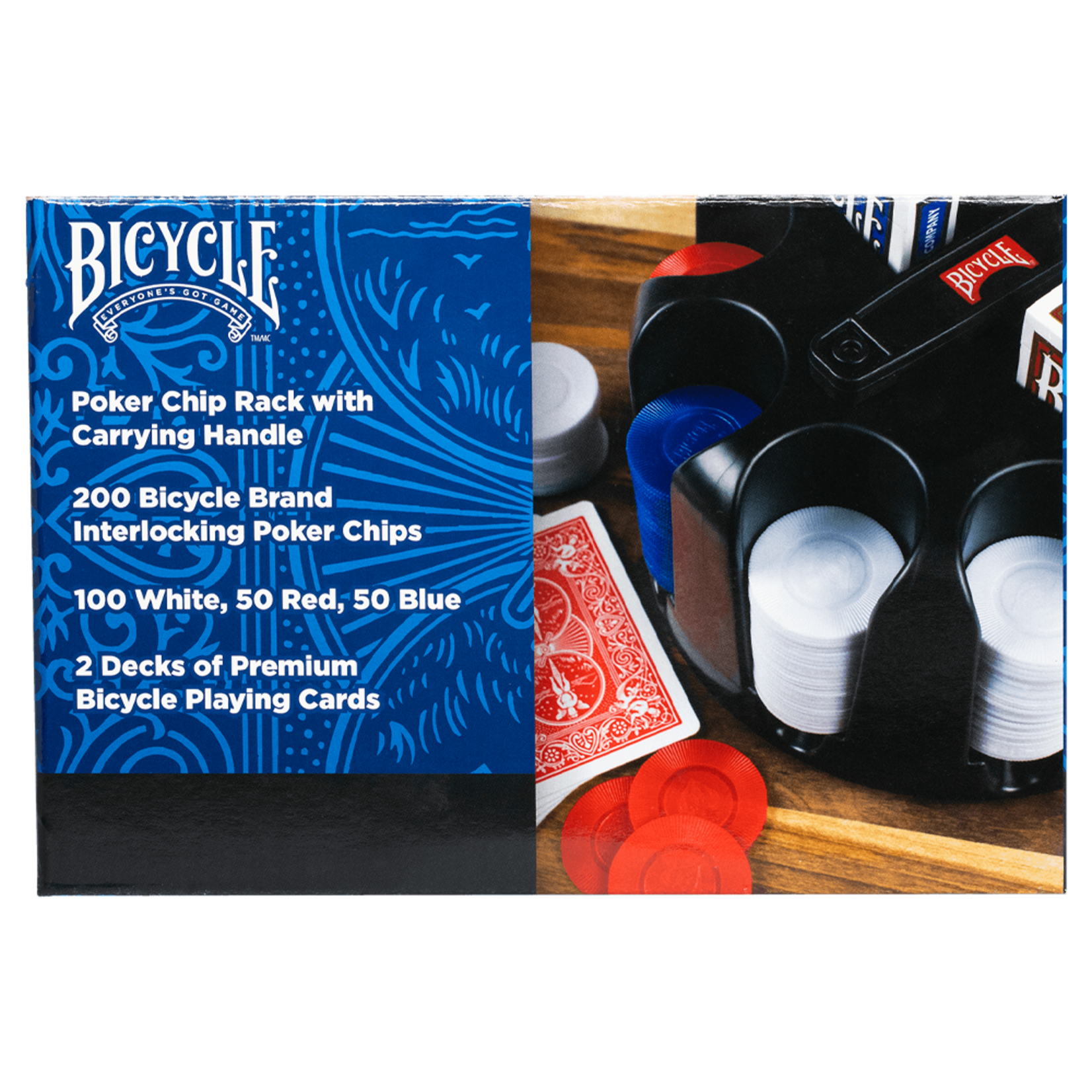 Bicycle Poker: Bicycle Plastic Chips w/ Revolving Rack