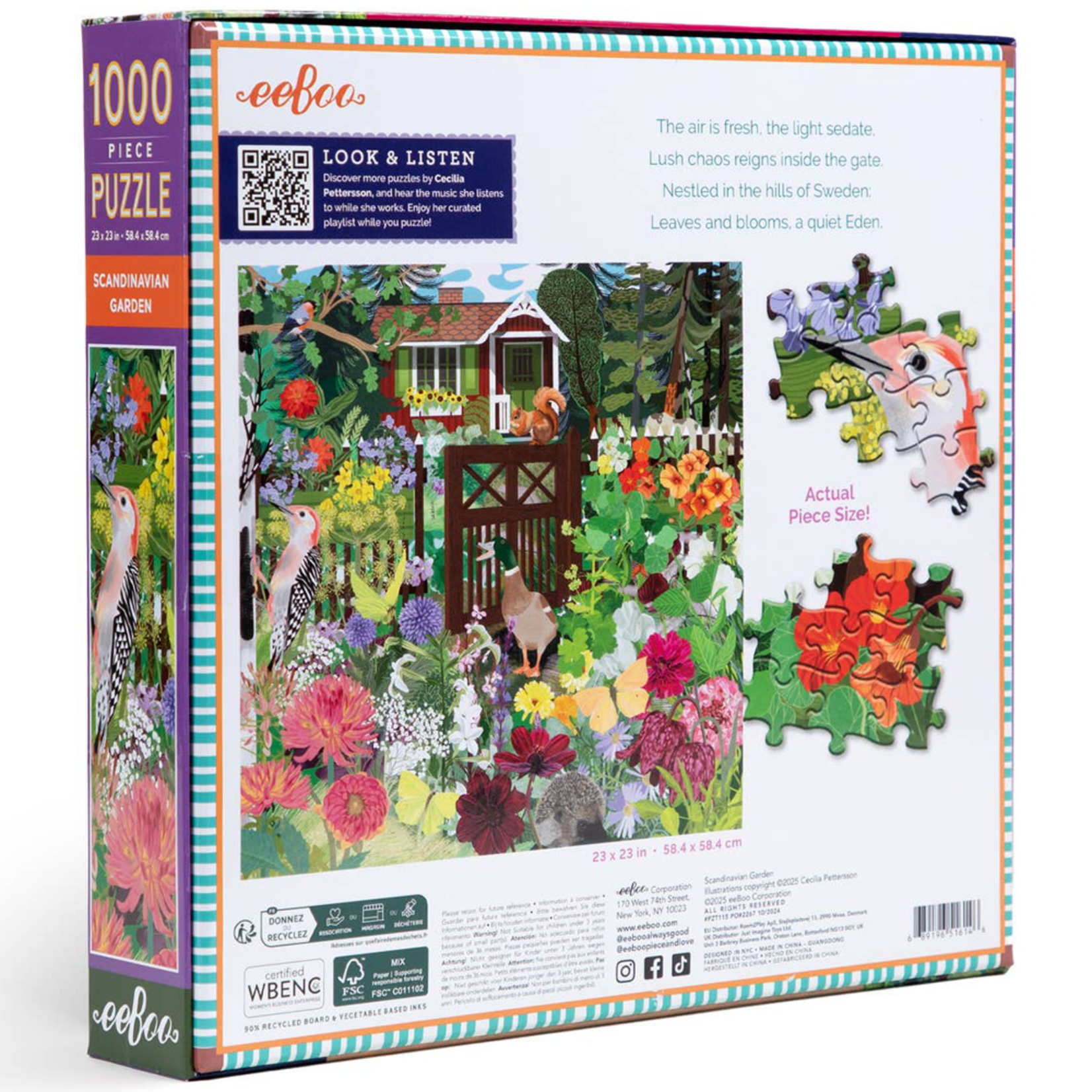 eeBoo Scandinavian Garden 1000pc