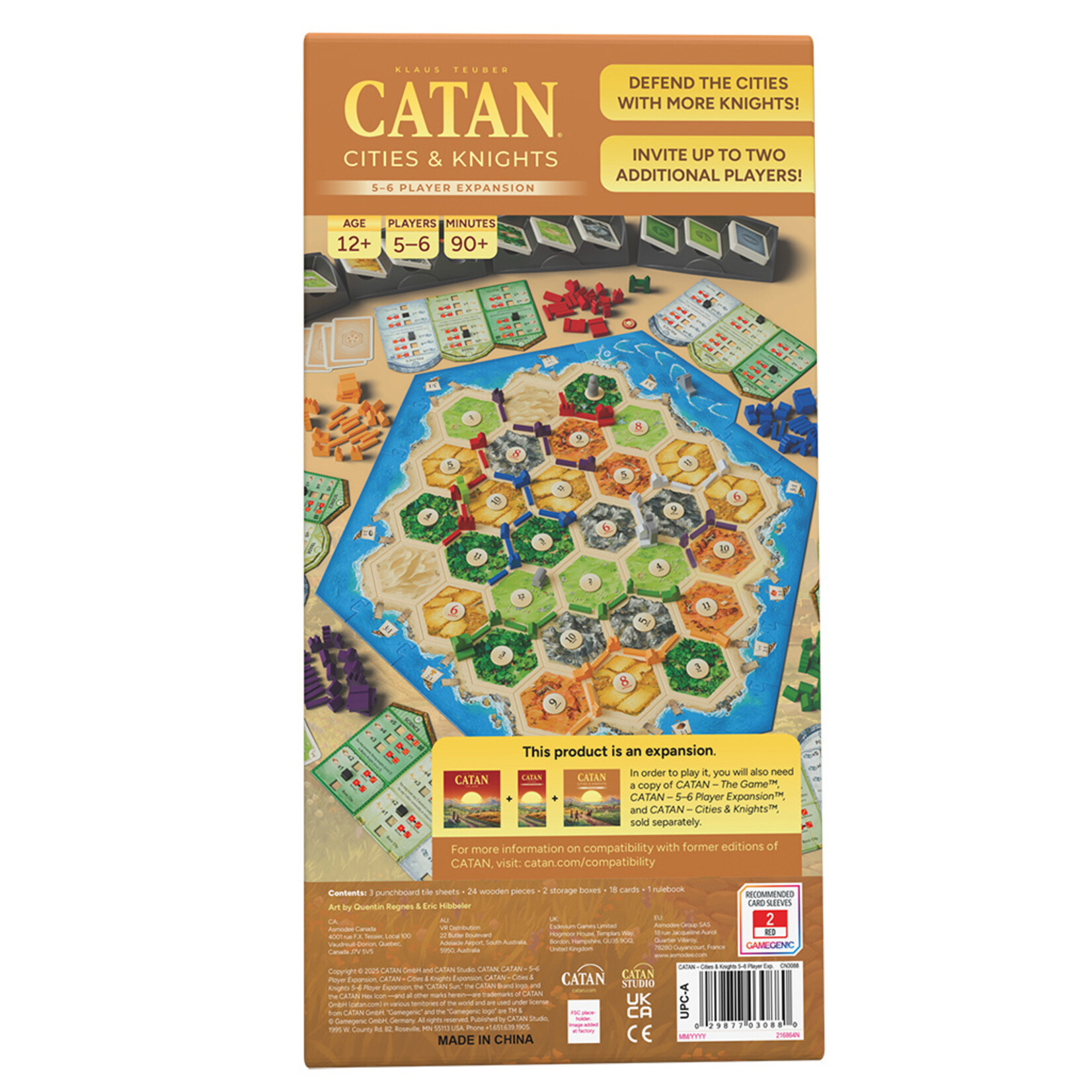 Catan Studio Catan 6th Ed: Cities & Knights 5-6 Player Extension