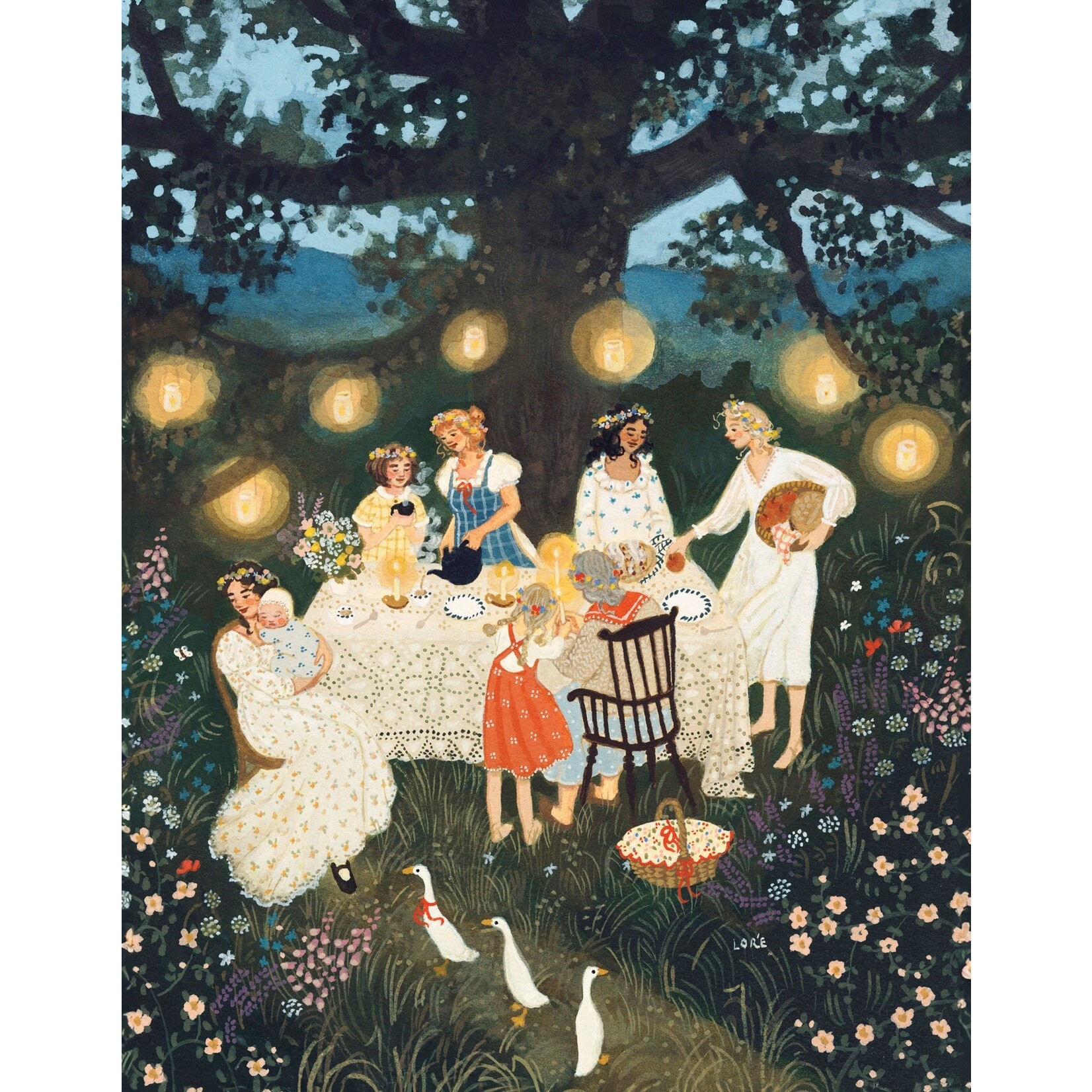 New York Puzzle Co Loré Pemberton: Midsummer's Eve Mini 100pc