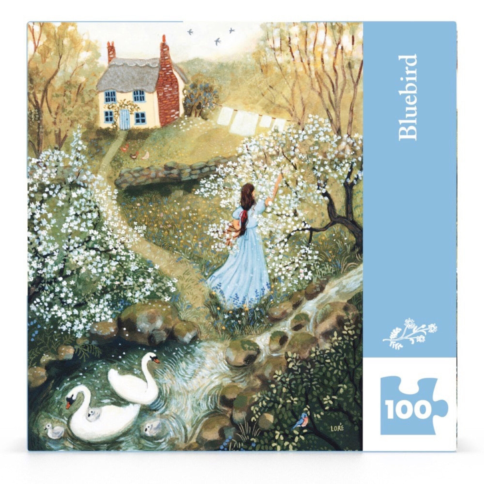 New York Puzzle Co Loré Pemberton: Bluebird Mini 100pc