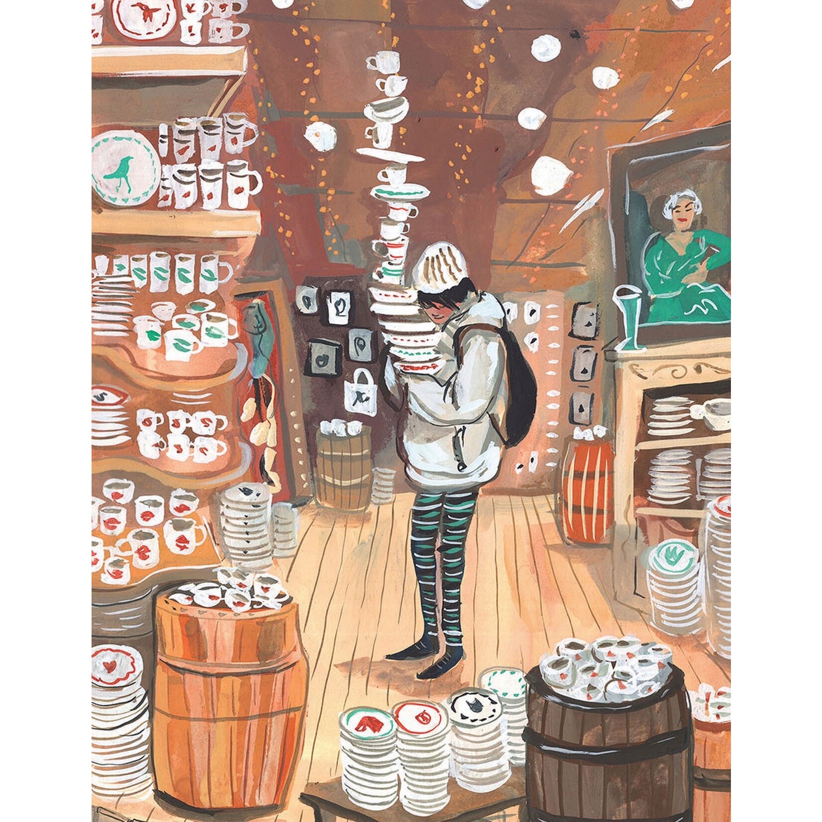 New York Puzzle Co Jenny Kroik: Dish Store Mini 100pc