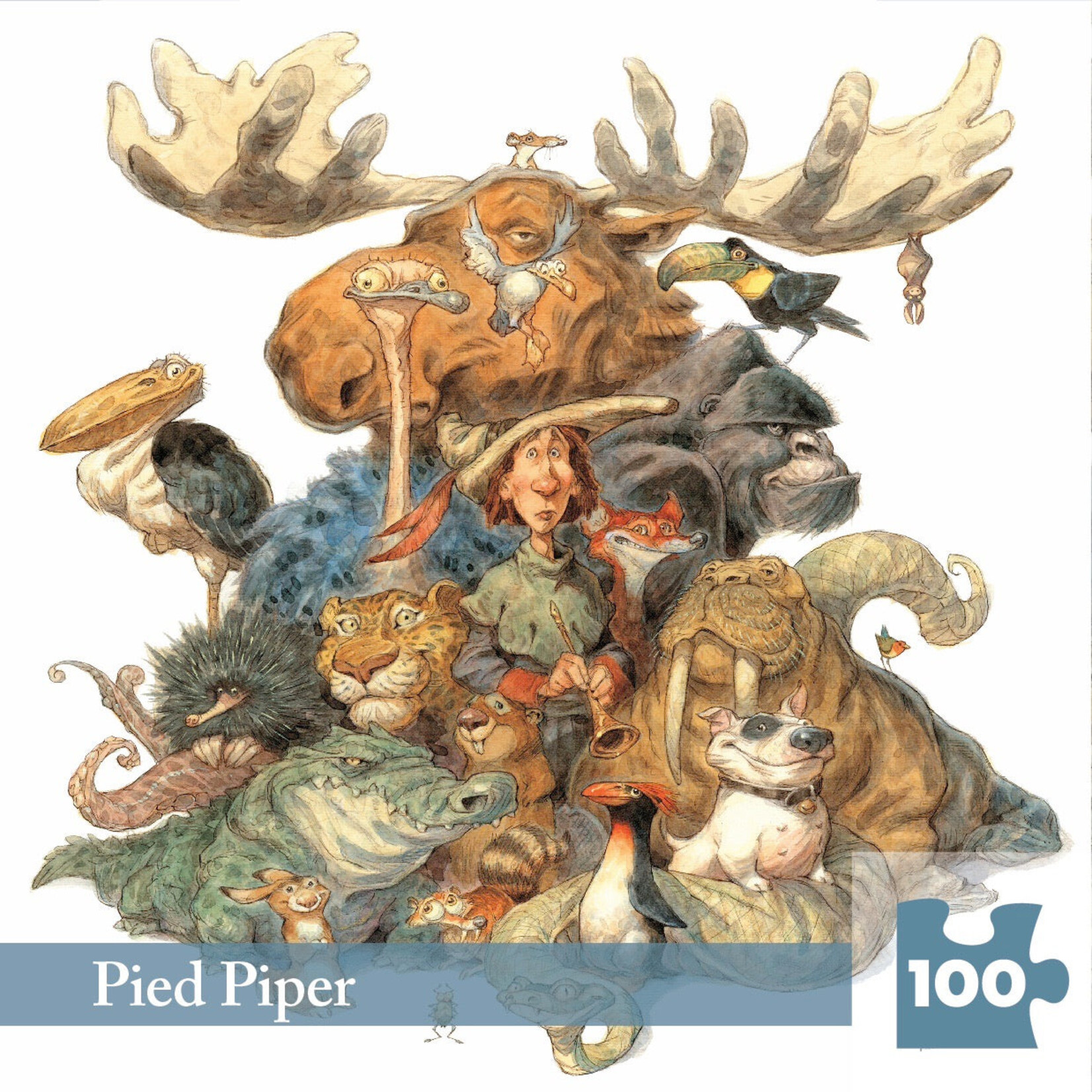 New York Puzzle Co Peter de Sève: Pied Piper Mini 100pc